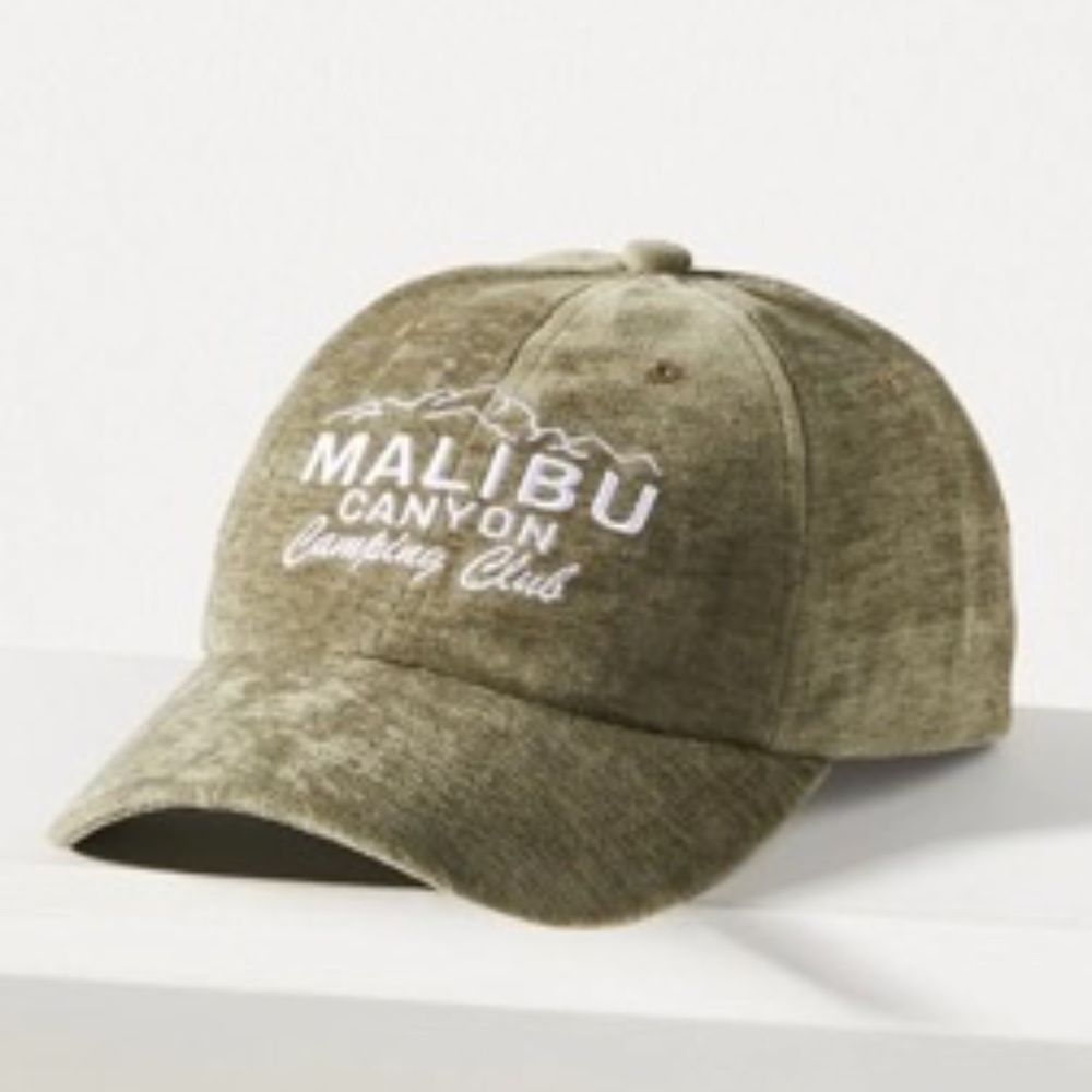 Anthropologie Corduroy Sports Club Baseball Cap Malibu Canyon - Picture 1 of 7